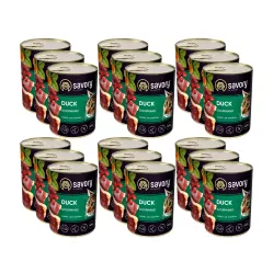 SAVORY PASZTET Z KACZKĄ DLA WYBREDNYCH KOTÓW 18x400 G