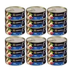 SAVORY PASZTET Z RYBĄ DLA WYBREDNYCH KOTÓW 18x100G
