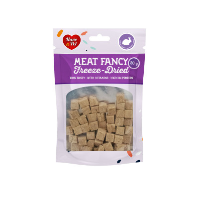 HAVE A PET FREEZE DRIED KOT KRÓLIK KOSTKI 20G