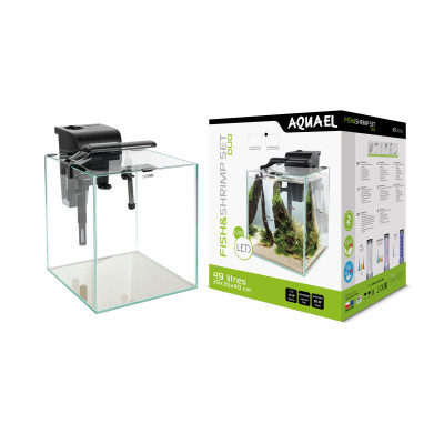 AQUAEL ZESTAW FISH&SHRIMP DUO CZARNY 35 D&N 2.0