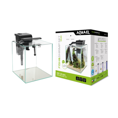 AQUAEL ZESTAW FISH&SHRIMP DUO CZARNY 35 D&N 2.0