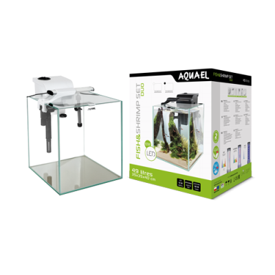 AQUAEL ZESTAW FISH&SHRIMP DUO BIAŁY 35 D&N 2.0