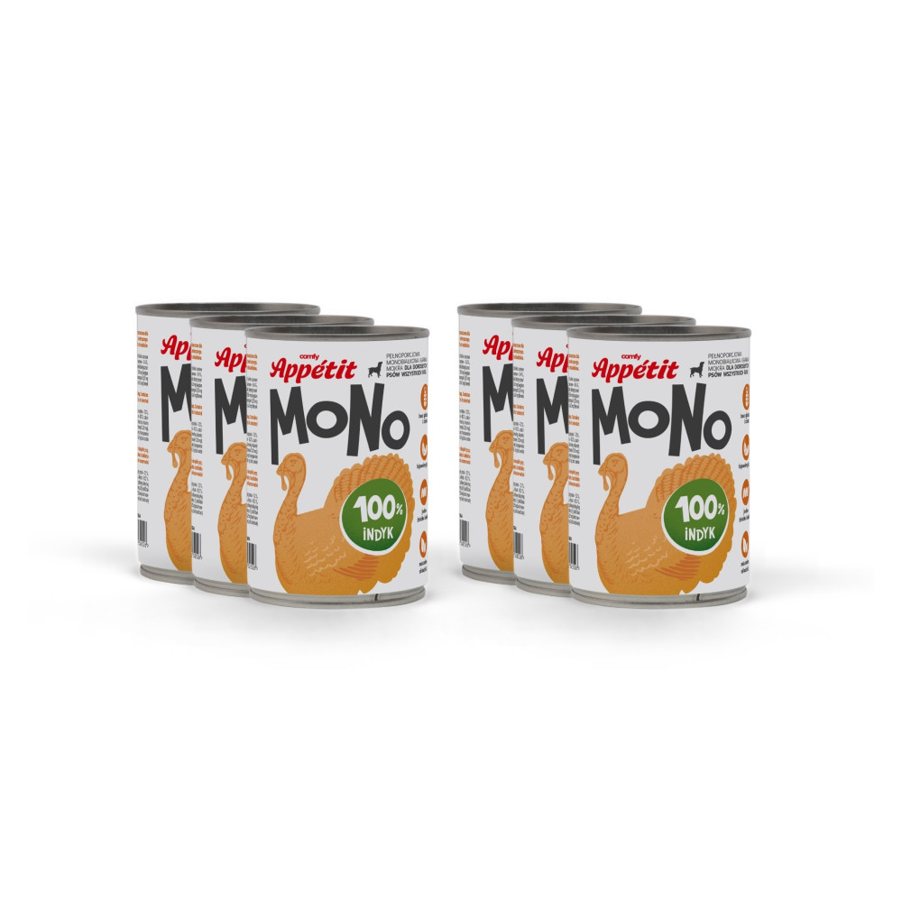 COMFY APPETIT MONO INDYK 6 X 400G COMFY APPETIT MONO INDYK 6 X 400G