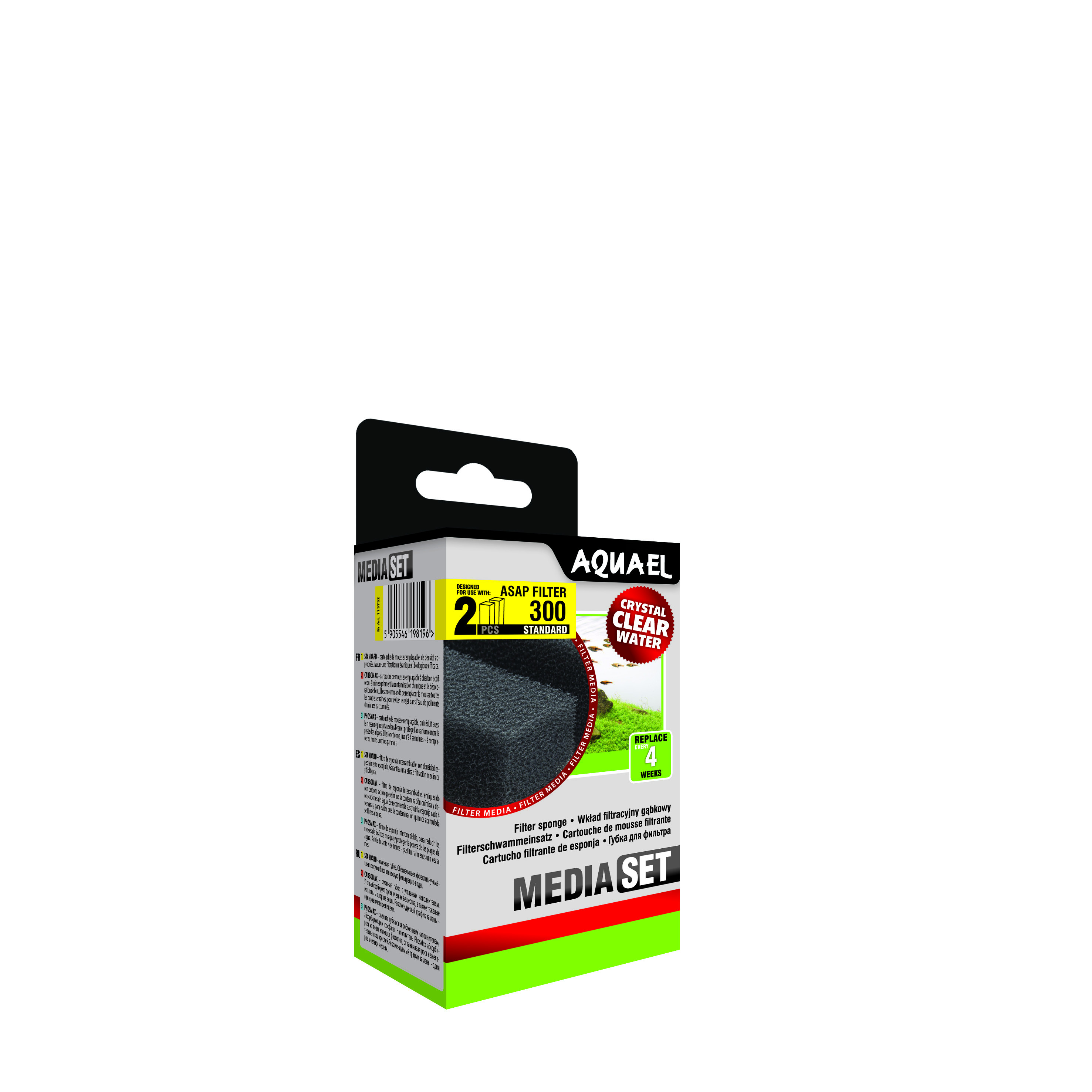 AQUAEL WKŁAD GĄBKOWY ASAP 300 STANDARD 2szt