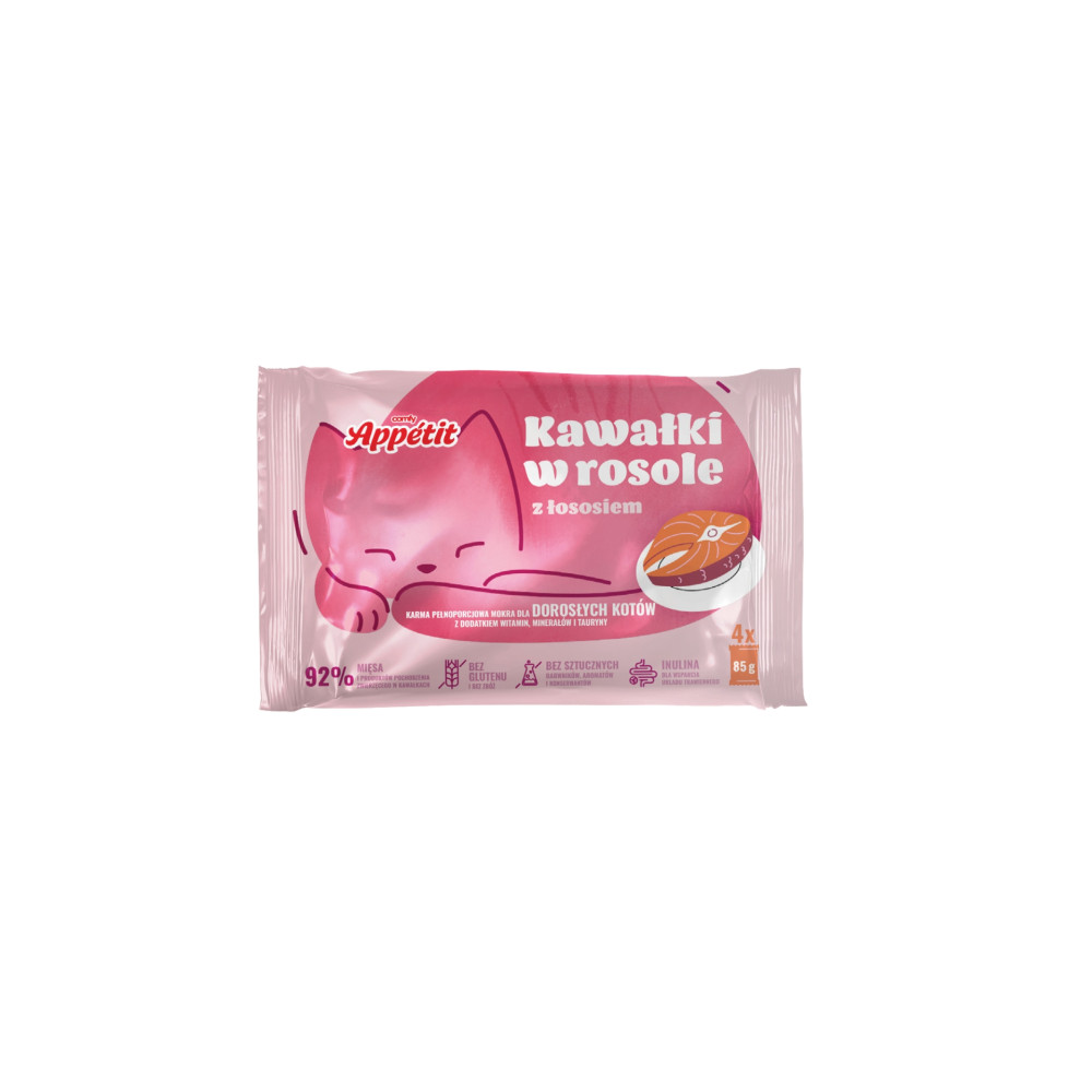 COMFY APPETIT SASZETKI ŁOSOŚ W ROSOLE 4X85G
