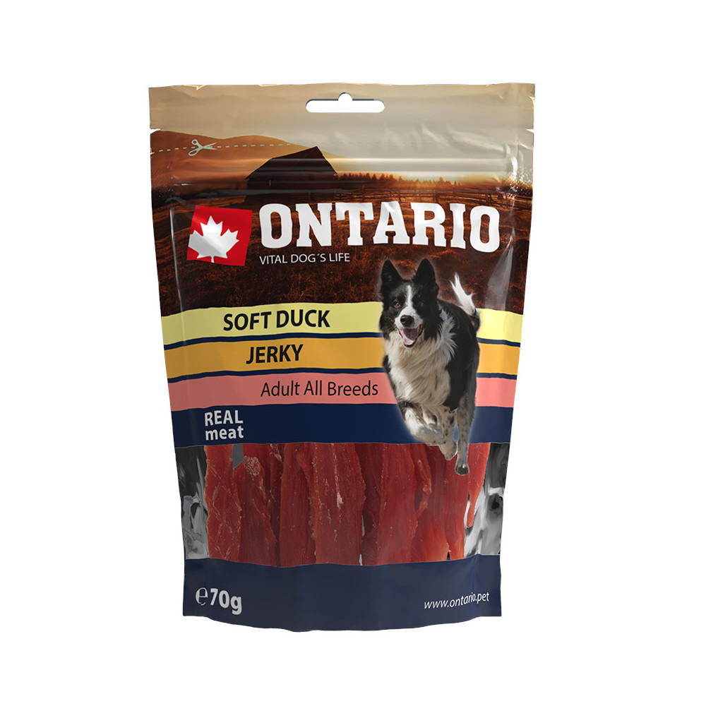 ONTARIO MIĘKKIE PASKI Z KACZKI PIES 70G.