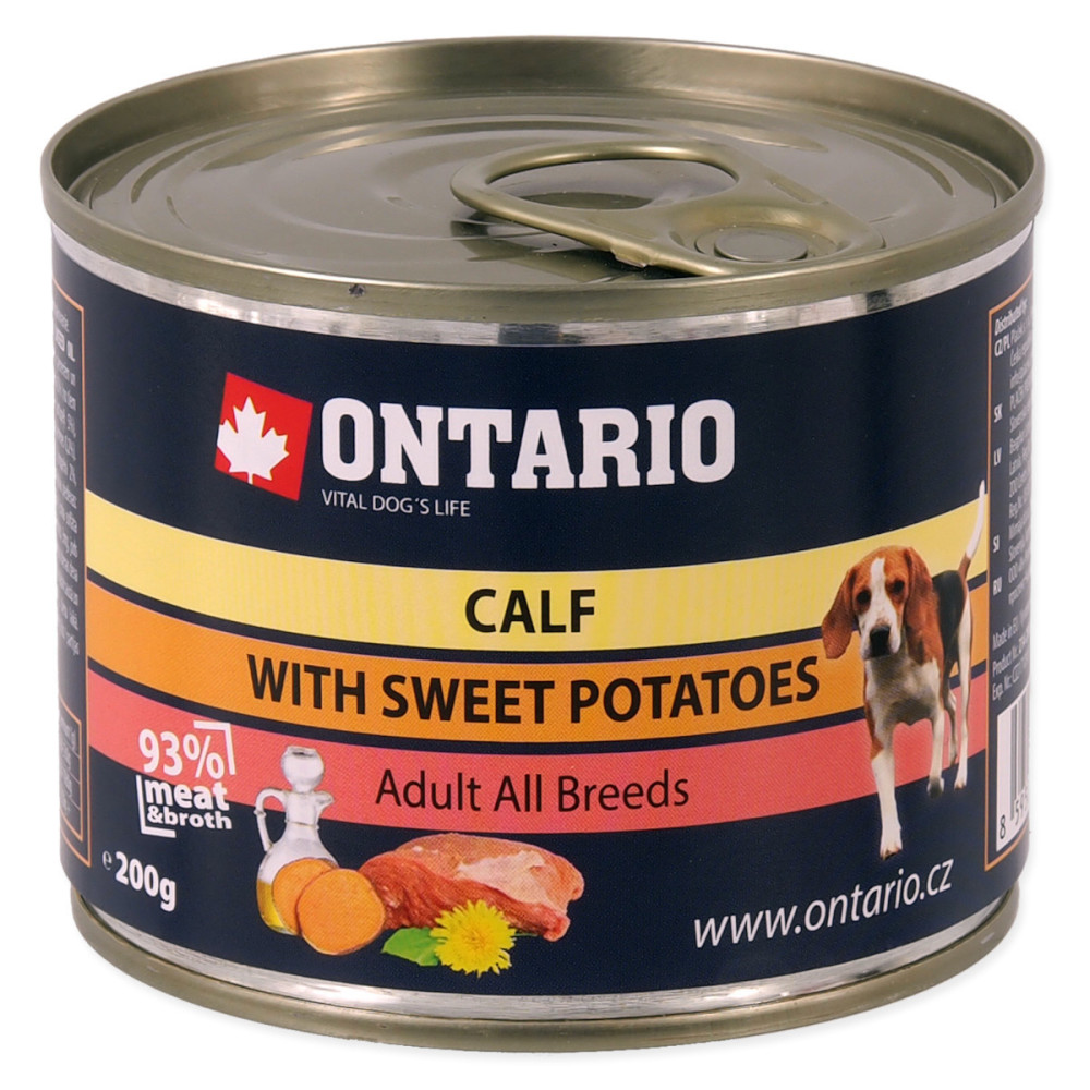 ONTARIO MINI KARMA DLA PSA – CIELĘCINA Z BATATAMI 200G ONTARIO MINI KARMA DLA PSA – CIELĘCINA Z BATATAMI 200G