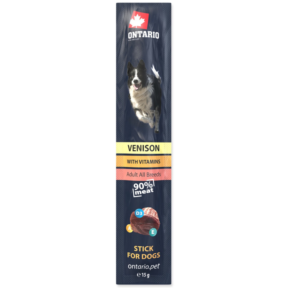 ONTARIO KABANOSY Z DZICZYZNĄ DLA PSA 15G ONTARIO KABANOSY Z DZICZYZNĄ DLA PSA 15G