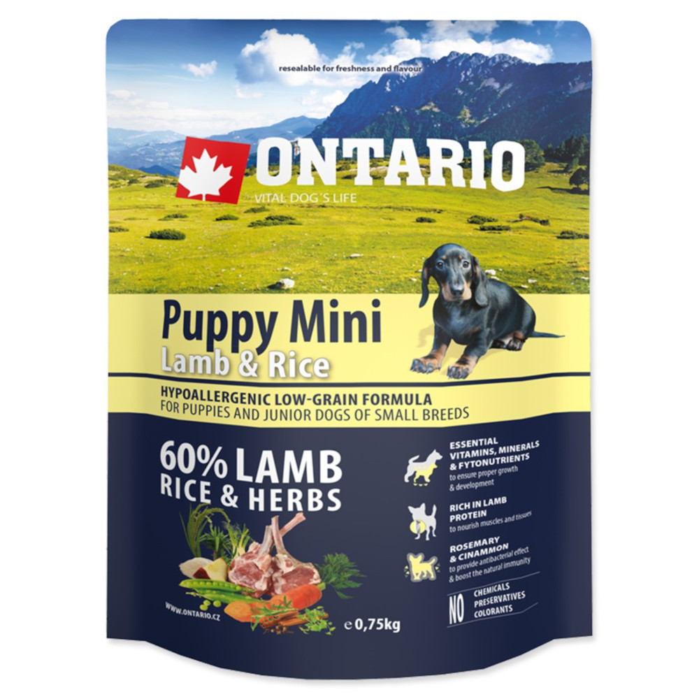 ONTARIO PUPPY MINI LAMB & RICE 2.25KG ONTARIO PUPPY MINI LAMB & RICE 2.25KG