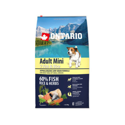 ONTARIO ADULT MINI FISH & RICE 6.5KG