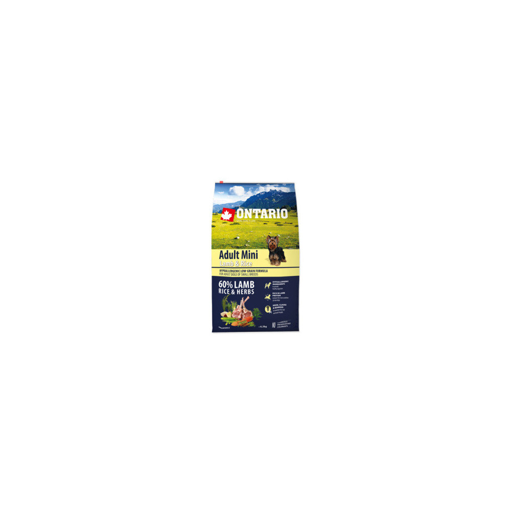 ONTARIO ADULT MINI LAMB & RICE 6.5KG. ONTARIO ADULT MINI LAMB & RICE 6.5KG.