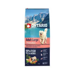 ONTARIO ADULT LARGE FISH & RICE 12KG