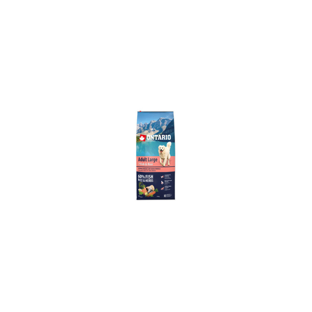 ONTARIO ADULT LARGE FISH & RICE 12KG ONTARIO ADULT LARGE FISH & RICE 12KG