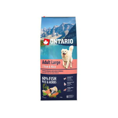 ONTARIO ADULT LARGE FISH & RICE 12KG ONTARIO ADULT LARGE FISH & RICE 12KG