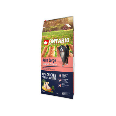ONTARIO ADULT LARGE CHICKEN HERBS 12KG.