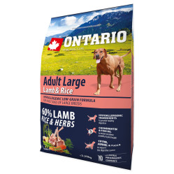 ONTARIO ADULT LARGE LAMB & RICE 2.25KG.