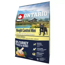 ONTARIO ADULT MINI WEIGHT CONTROL TURKEY 2.25KG.