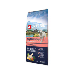 ONTARIO ADULT LARGE WEIGHT CONTROL TURKEY 12KG.