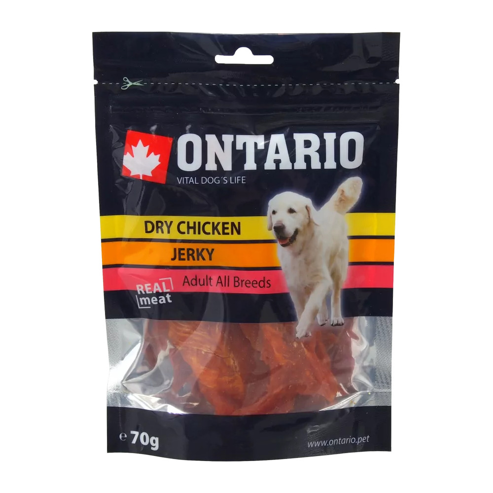 ONTARIO CHRUPIĄCE PASKI Z KURCZAKA PIES 70G