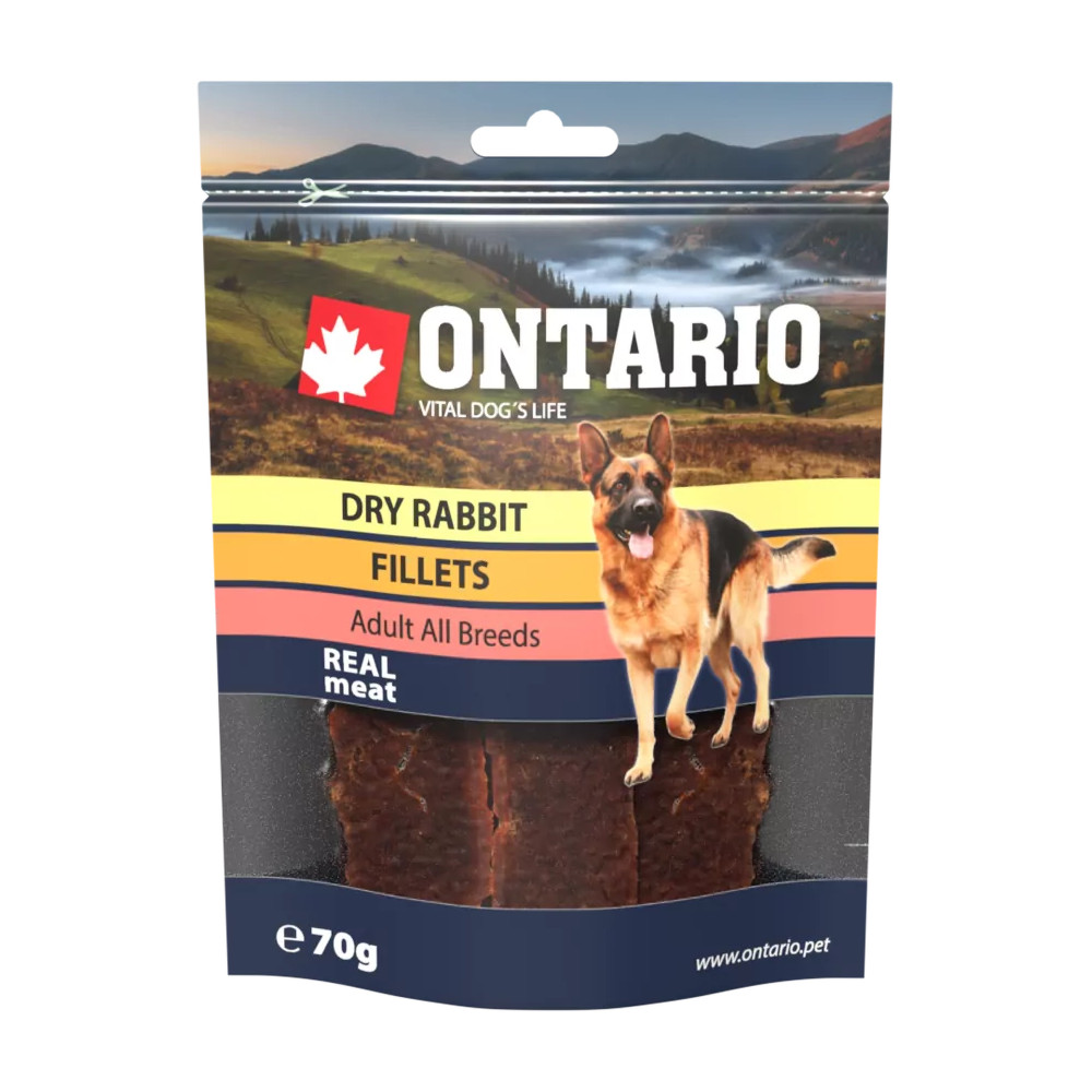 ONTARIO FILETY Z KRÓLIKA DLA PSA 70G.