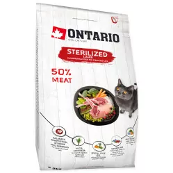 ONTARIO KARMA DLA KOTA STERYLIZOWANEGO Z JAGNIĘCINĄ 2KG