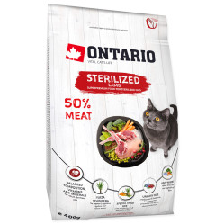 ONTARIO KARMA DLA KOTA STERYLIZOWANEGO Z JAGNIĘCINĄ 400G