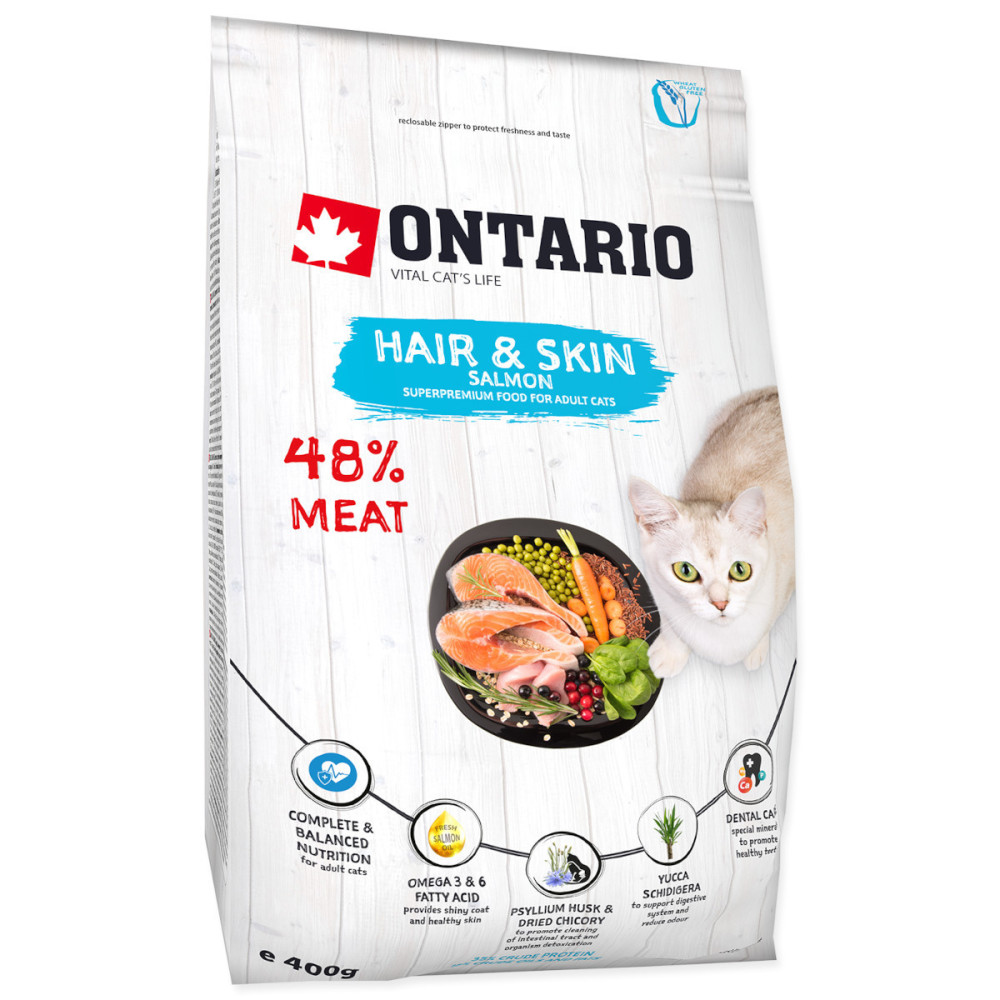 ONTARIO CAT ADULT HAIR&SKIN 400G