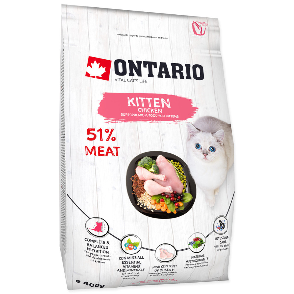 ONTARIO KITTEN CHICKEN 400G