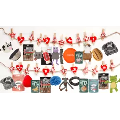 KALENDARZ ADWENTOWY DIY DLA MAŁEGO PSA - ŚWIĄTECZNY ZESTAW Z PRZYSMAKAMI I AKCESORIAMI 2