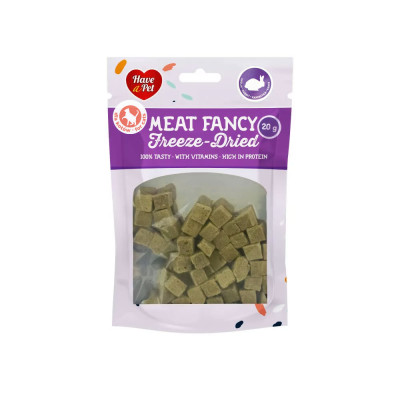 HAVE A PET FREEZE DRIED KOT KRÓLIK KOSTKI 20G