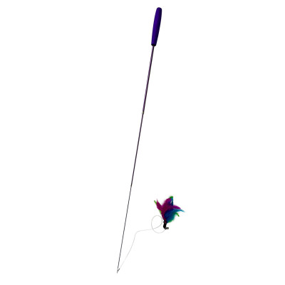 HAVE A PET ZABAWKA WILMA WĘDKA Z PIÓRAMI 70CM