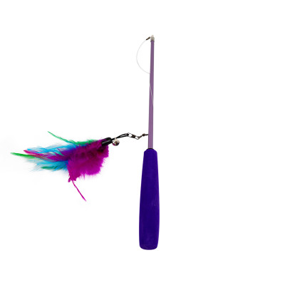 HAVE A PET ZABAWKA WILMA WĘDKA Z PIÓRAMI 70CM