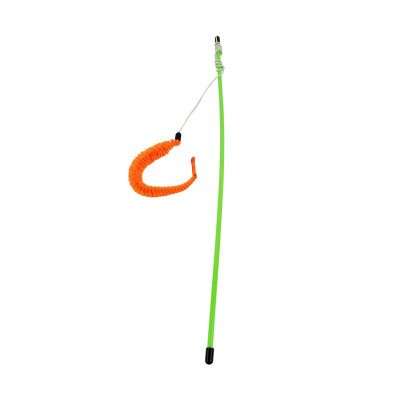 HAVE A PET ZABAWKA WILMA WĘDKA Z GĄSIENICĄ I PIÓRKAMI POMARAŃCZOWA 46CM