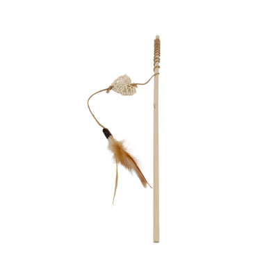 HAVE A PET ZABAWKA GAIA MATATABI WĘDKA Z PIÓRKAMI 40CM