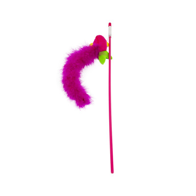 HAVE A PET ZABAWKA WILMA WĘDKA RYBA Z PIÓRKAMI 46CM