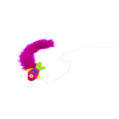 HAVE A PET ZABAWKA WILMA WĘDKA RYBA Z PIÓRKAMI 46CM