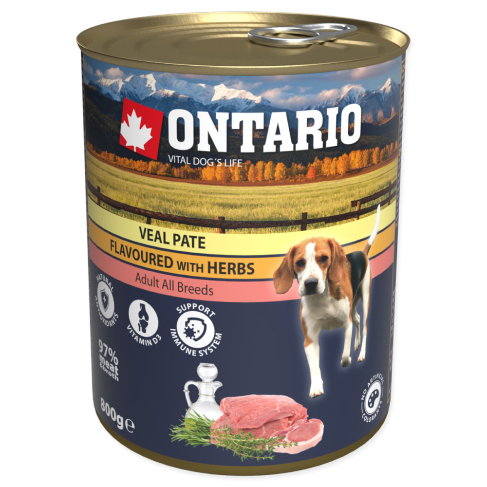 ONTARIO PATE CIELĘCINA W ZIOŁACH 800G