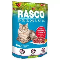 RASCO PREMIUM CAT STERILISED WOŁOWINA Z ŻURAWINĄ 400G