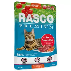 RASCO PREMIUM CAT WOŁOWINA Z ZIOŁAMI W SOSIE 85G