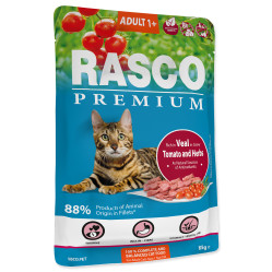 RASCO PREMIUM CAT CIELĘCINA Z ZIOŁAMI W SOSIE 85G