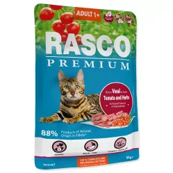 RASCO PREMIUM CAT CIELĘCINA Z ZIOŁAMI W SOSIE 85G