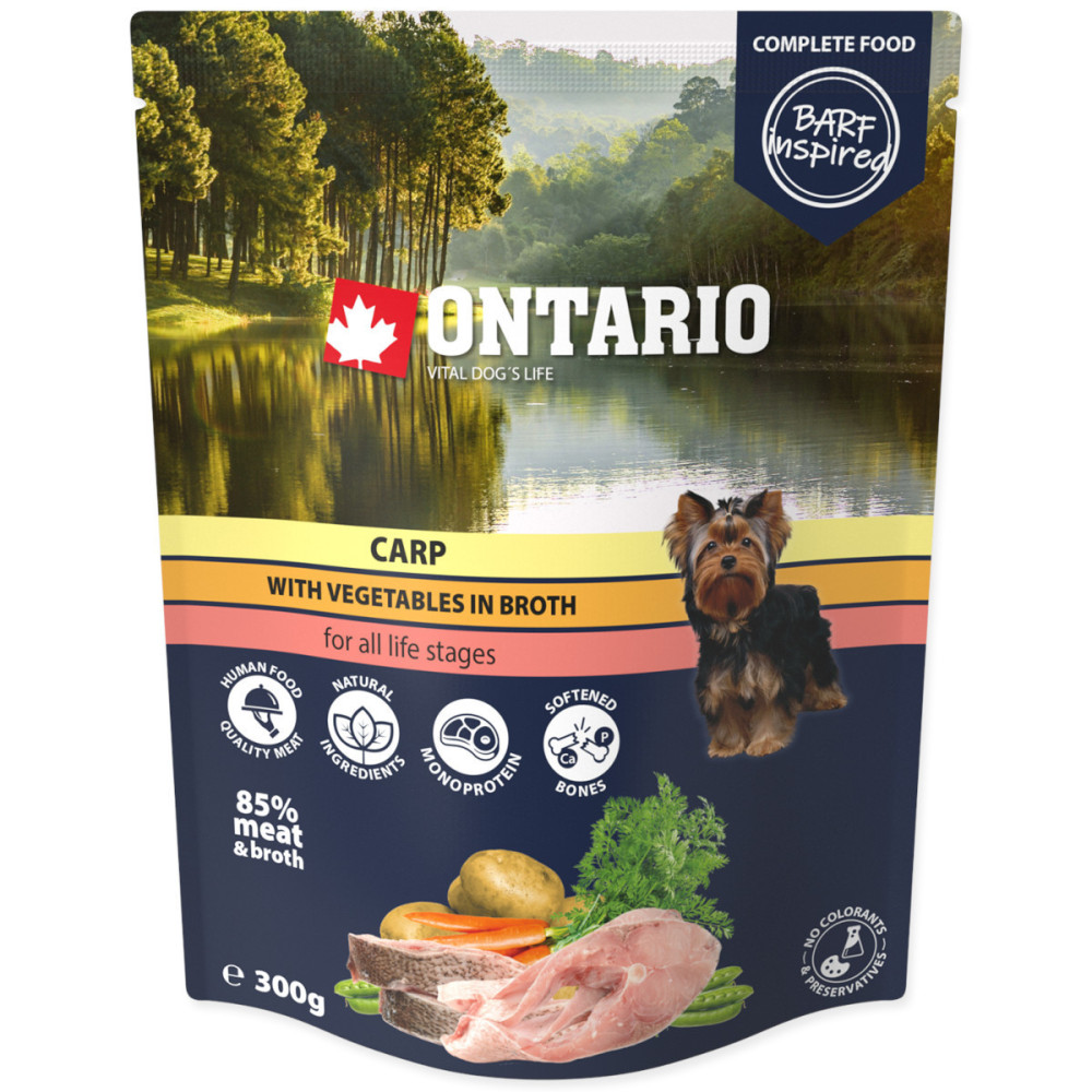 ONTARIO DOG KARP Z WARZYWAMI 300G