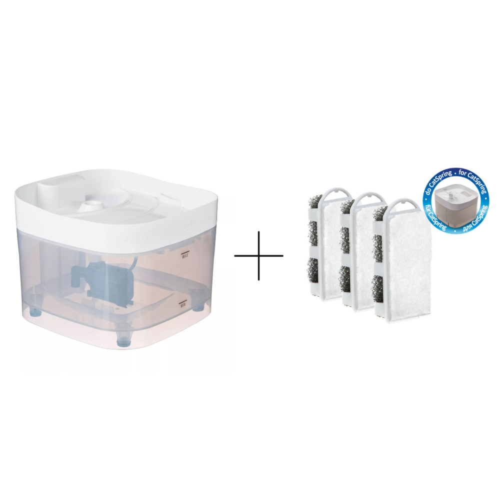 COMFY POIDŁO AUTOMATYCZNE CATSPRING 2,5 L + COMFY WKŁAD POIDŁO CARBON 3SZT