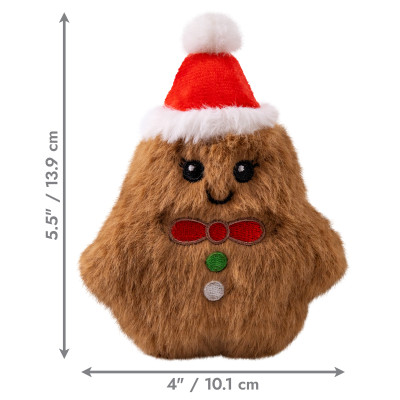 KONG HOLIDAY SNUZZLES MINI GINGERBREAD XS H25D128