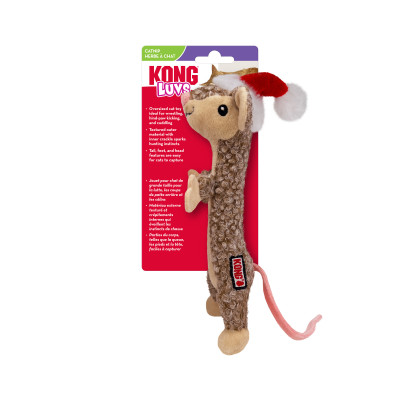 KONG HOLIDAY CAT LUVS MOUSE H25C145