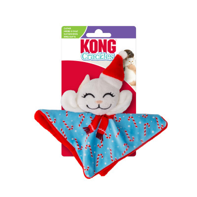 KONG HOLIDAY CRACKLES SANTA KITTY H25C148