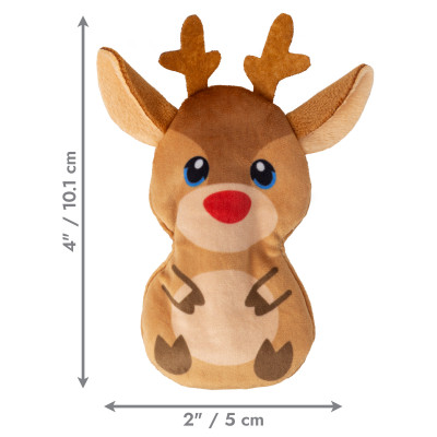 KONG HOLIDAY REFILLABLES REINDEER H25C155