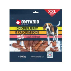 ONTARIO PLASTRY Z KURCZAKA Z WAPNIOWĄ KOSTKĄ 500G