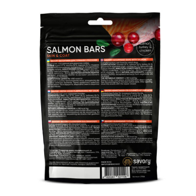 SAVORY JERKY ADULT DOG SALMON 100G