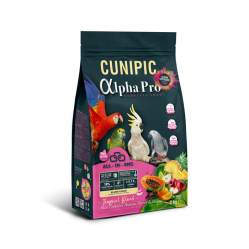 CUNIPIC ALPHA PRO PARROT TROPICAL 1 KG